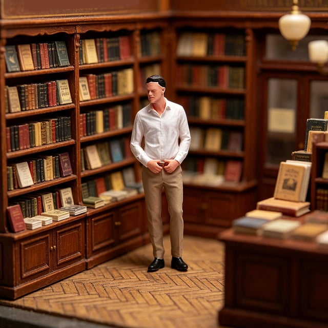 figurita de muñeca en miniatura,Figura en miniatura de un hombre con camisa blanca a escala 1:64,Maqueta de diorama con figuras a escala de personas en miniatura,Diorama de figuras en