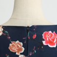 thumbnail image 5 of IDALL Summer Dresses,Petite Dresses Women Vintage Cocktail Dresses 2023 Tea Party Dress Wedding Guest Dress Elegant Dresses,Modest Dresses,Womens Dresses Dark Blue Dress L, 5 of 9