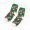 Pattern I, variant on Women's Christmas Fuzzy Socks with Snowman and Snowflake Pattern, Cozy Feather Yarn Crew Socks, Red Holiday Sleep Socks for Christmas Stocking Stuffers, Gag Gifts and Fun Holiday Gifts
