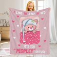 thumbnail image 2 of Bear Blanket Ultra Soft Flannel Throw Blankets, 50 X 40 Inch Cozy Warm, 2 of 7
