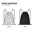 thumbnail image 5 of Easygdp Butterflies on Polka Dots Drawstring Backpack, Beach Sackpack, Travel Sackpack Lightweight for Sports, Gym, Travel, Swimming - Medium, 5 of 9