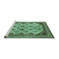 thumbnail image 2 of Ahgly Company Machine Washable Indoor Rectangle Abstract Turquoise Blue Modern Area Rugs, 8' x 10', 2 of 4