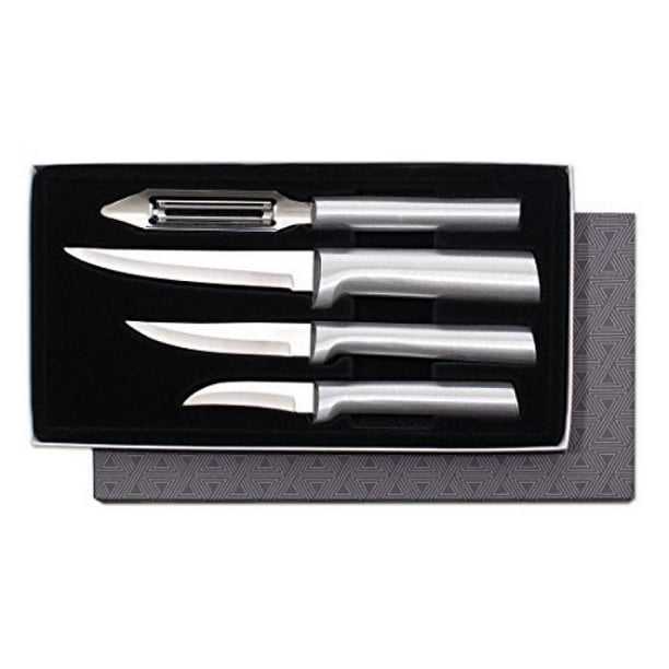 Rada Cutlery Meal Prep 4Piece Paring Knife Gift Set ? Stainless Steel Blades and Aluminum