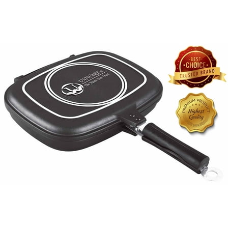 Non Stick Double Grill Pan For Indoor/ Outdoor For BBQ Fish Sturdy Magnetic