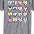 thumbnail image 3 of Peanuts - Love Heart Grid Short Sleeve Graphic T-Shirt, 3 of 6