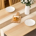 thumbnail image 4 of CSChome Chemin de Table Ferme Chemin de Table Court à Franges Super Doux Résistant à l'Usure Long Lavable Nappe de Table, 4 of 6