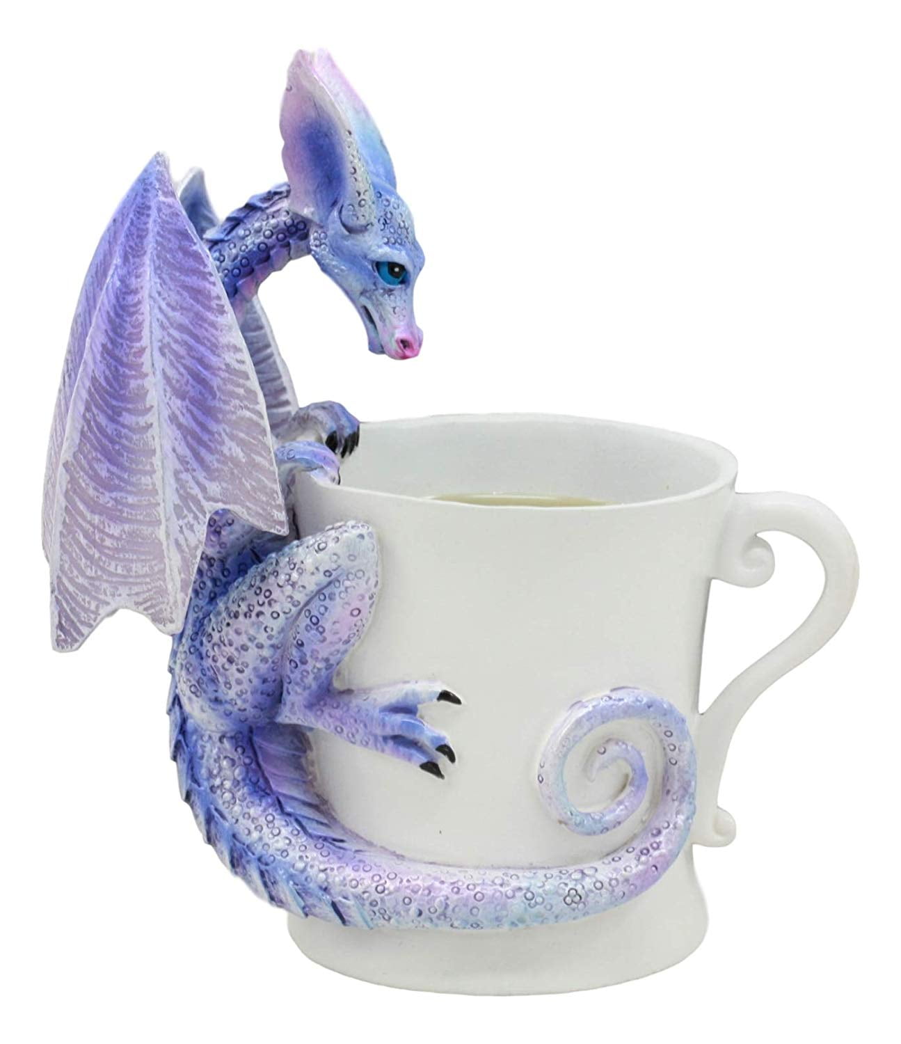 Ebros Amy Brown Whatcha Drinkin Peeking Midnight Teacup Dragon Statue 4 ...