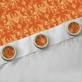 thumbnail image 4 of Feelyou Orange Boho Damask Curtains Pack of 2 (42x84 Each), Gothic Bat Curtains Blackout, 4 of 6