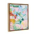 thumbnail image 4 of Stupell Industries Pastel Abstract Expression Abstract Painting Brown Floater Framed Canvas Art Print Wall Art, 25 x 31, 4 of 10