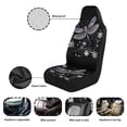 thumbnail image 6 of Yuyamidu Aesthetic Dragonfly Car Seat Covers Waterproof Front Seat Covers Flowers Automobile Front Seat Cover Easy to Install Car Interior Automotive Universal Fit Most Cars, 6 of 7