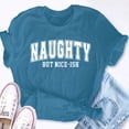 thumbnail image 5 of EcoLoom Naughty But Nice Ish White Color Short Sleeve Unisex T Shirt, 5 of 6