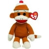 TY Beanie Baby - SOCKS the Sock Monkey (Tan Corduroy) (8.5 inch)