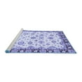 thumbnail image 2 of Ahgly Company Machine Washable Indoor Rectangle Abstract Blue Modern Area Rugs, 5' x 8', 2 of 4