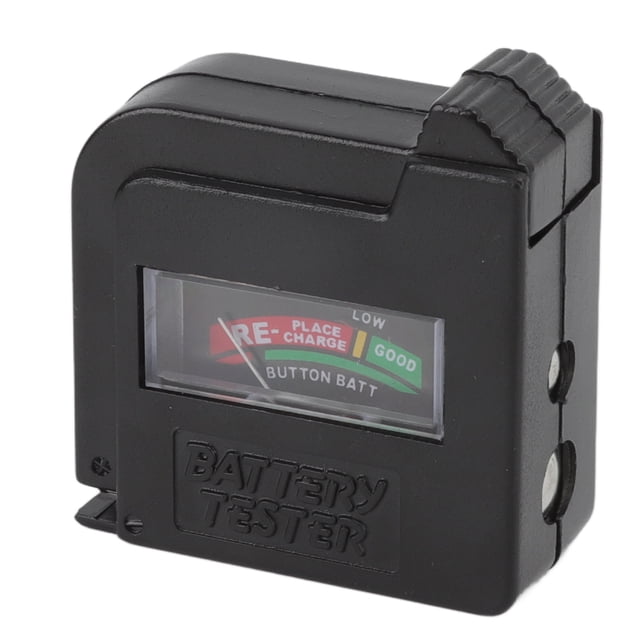 Pantalla digital para pilas AA, AAA, D, C, 9 V, comprobación de 1,5 V, comprobador de pilas portátil de máxima comodidad y alta precisión