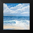 thumbnail image 2 of Kingsley 12x12 Black Modern Framed Museum Art Print Titled - Waves I, 2 of 5