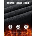 thumbnail image 2 of Pantalones FREE SOLDIER para hombre con forro polar para senderismo al aire libre, negros, 2 of 8