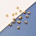 thumbnail image 3 of Brass Crimp Beads Covers Real 18K Gold Plated 5.5x6.5x3.5mm Hole: 2mm, 3 of 3