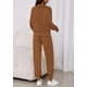 thumbnail image 5 of Conjunto de Jogger con Cierre Grande Marrón PRETTYGARDEN, 5 of 8