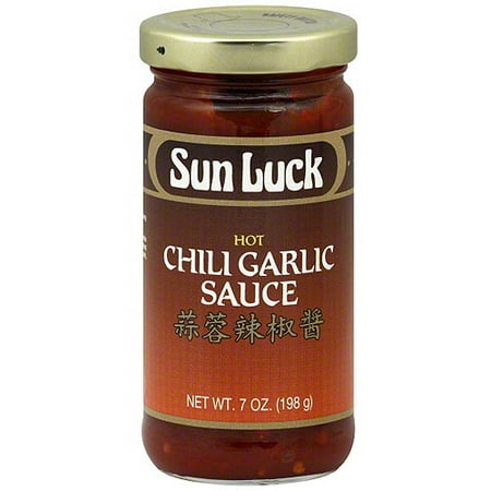 Sun Luck Hot Chili Garlic Sauce, 7FO (Pack of 6)