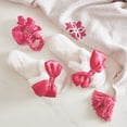 thumbnail image 4 of Women's Plush and Cozy Slide House Slippers, Warm Luxury, White/Hot Pink Bow, 4 of 4