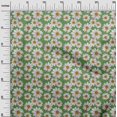 thumbnail image 3 of oneOone Georgette Viscose Green Fabric Floral Diy Clothing Quilting Fabric Print Fabric By Yard 42 Inch Wide, 3 of 5