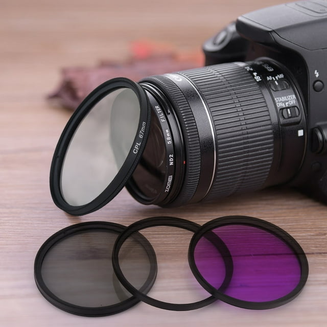 Uv Lens Filter 67mm UV CPL FLD Lens Filter Kit With Pouch Lens Hood Photography Accessory
