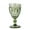 Green A, variant on JUNTEX Wine Glass Colored Goblet Vintage Pattern Embossed Glasses Goblets for Party Wedding Anniversary