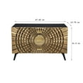 thumbnail image 3 of Homestock Eclectic Elegance 2 Dr/ 3Drawer Brass Cabinet, 3 of 3
