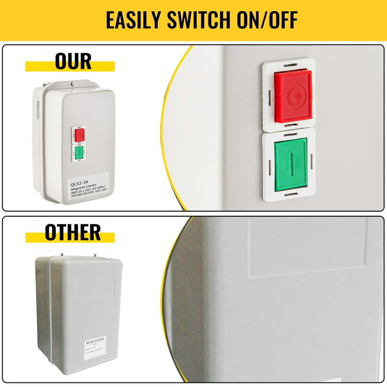 Air compressor online starter switch