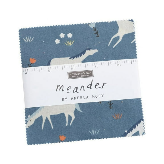Moda Fabrics | Meander Precut Cotton Fabric Charm Pack