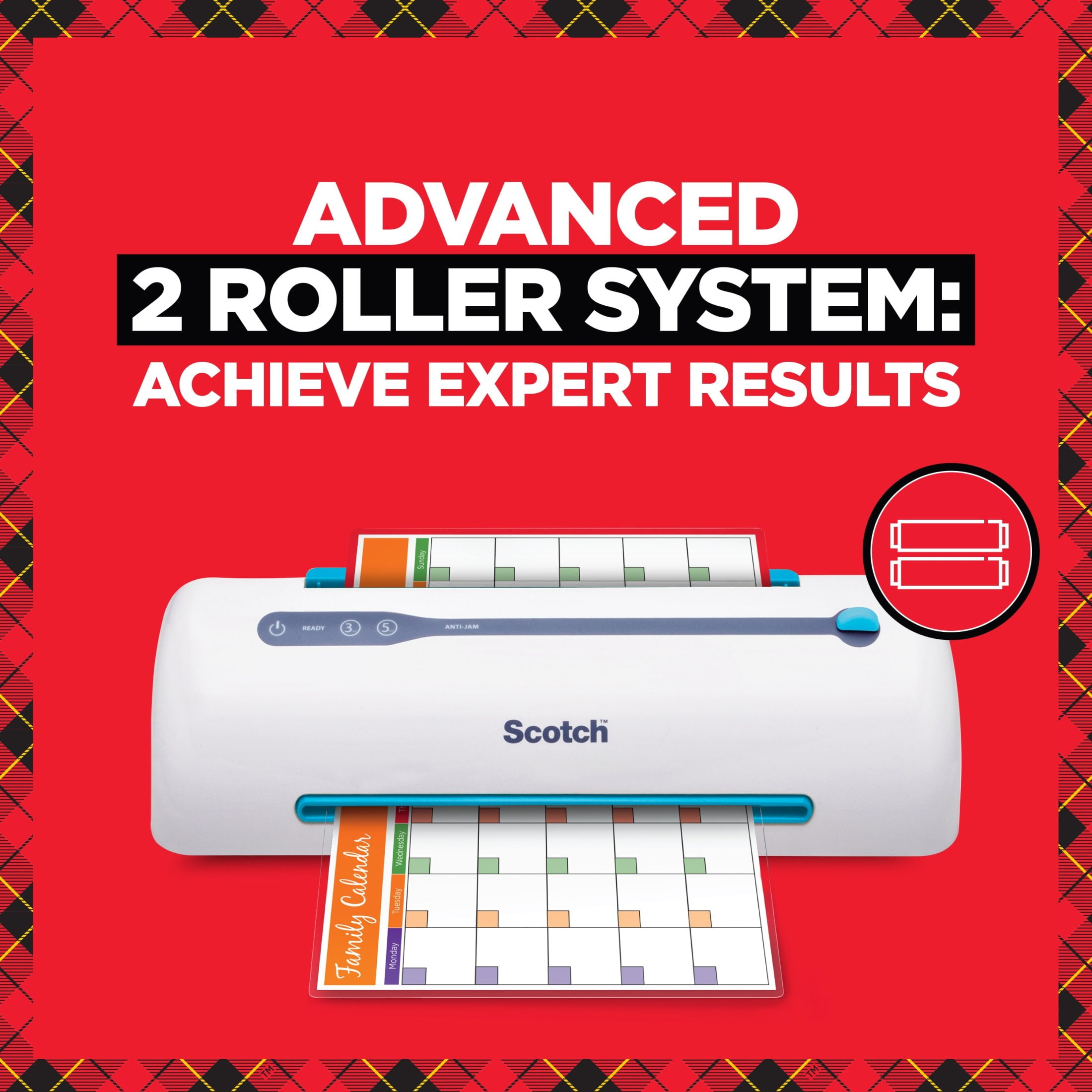 Scotch Thermal Laminator TL906 with 2 Pouches, White and Blue