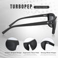 thumbnail image 4 of Gafas de sol TURBOPEP cuadradas polarizadas ligeras UV400, 4 of 6