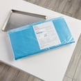 thumbnail image 3 of McKesson CSR Sterilization Wrap for Medical Supplies, Nail Technicians, Tattoo Tools - Air and Water Barrier, Blue Cellulose, 24 in x 24 in, 100 Count, 1 Pack, 3 of 6