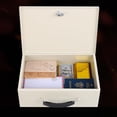 thumbnail image 5 of Fire Resistant Safe Fire Safe Box with Key Lock for Home Office Security Storage for Valuables Documents,13.2"x 11"x 5.1" Inch,White, 5 of 6