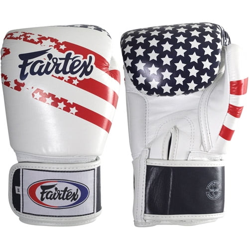 Fairtex Muay ThaiStyle Sparring Gloves 14 oz USA Flag