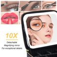 thumbnail image 4 of Estuche de maquillaje Jadazror iluminado con espejo y divisores ajustables, 4 of 7