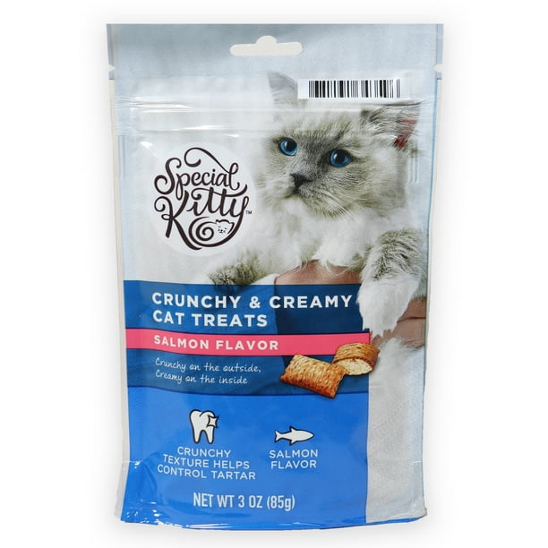 Special Kitty Crunchy & Creamy Salmon Flavor Cat Treats, 3 oz Walmart