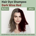 thumbnail image 2 of 2 Pack Deep Burgandy Hair Dye Shampoo 3 in 1,Instant Hair Color Shampoo Covers Gray Hair for Women & Men, Easy To Use & Lasts 3-4 Weeks & All Hair Types, 16.9 fl.oz, 2 of 6