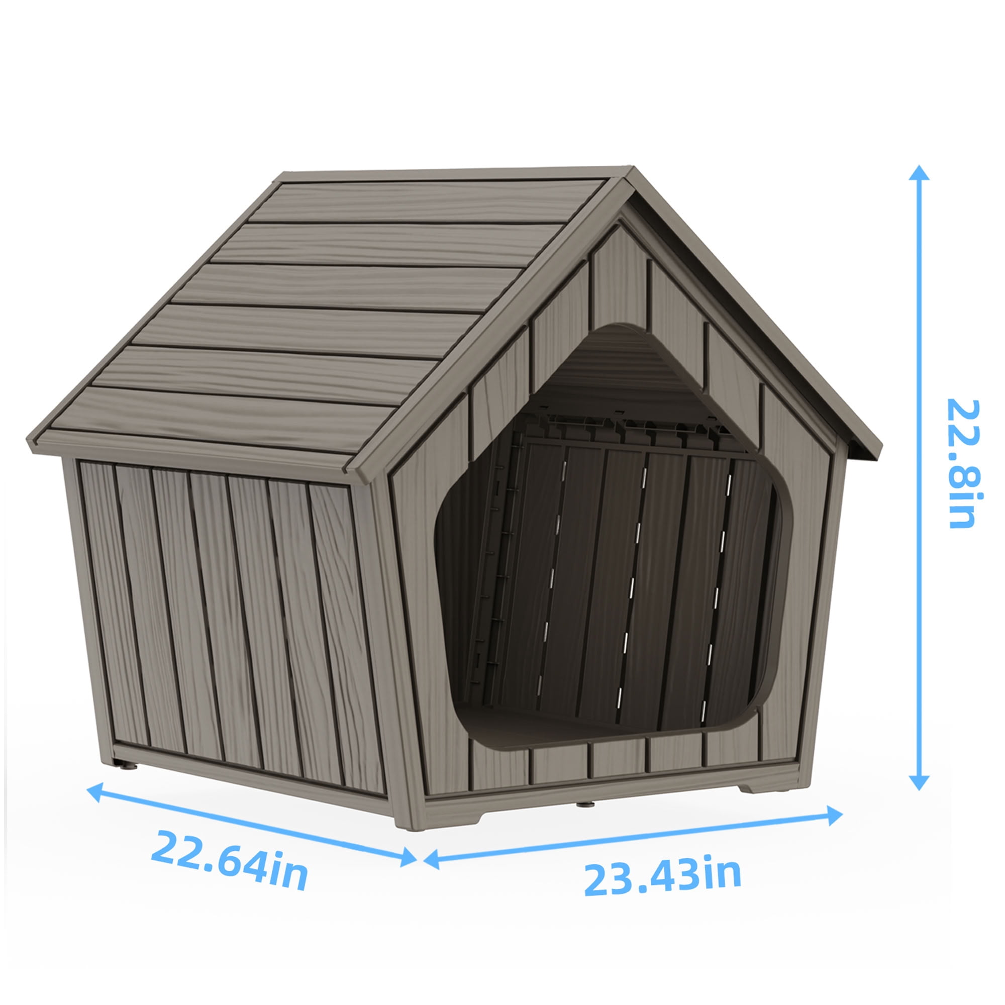 MAYEERTY Small Cute Cat Dog House, Tool-Free Installation Durable Pet House for Outdoor/Indoor