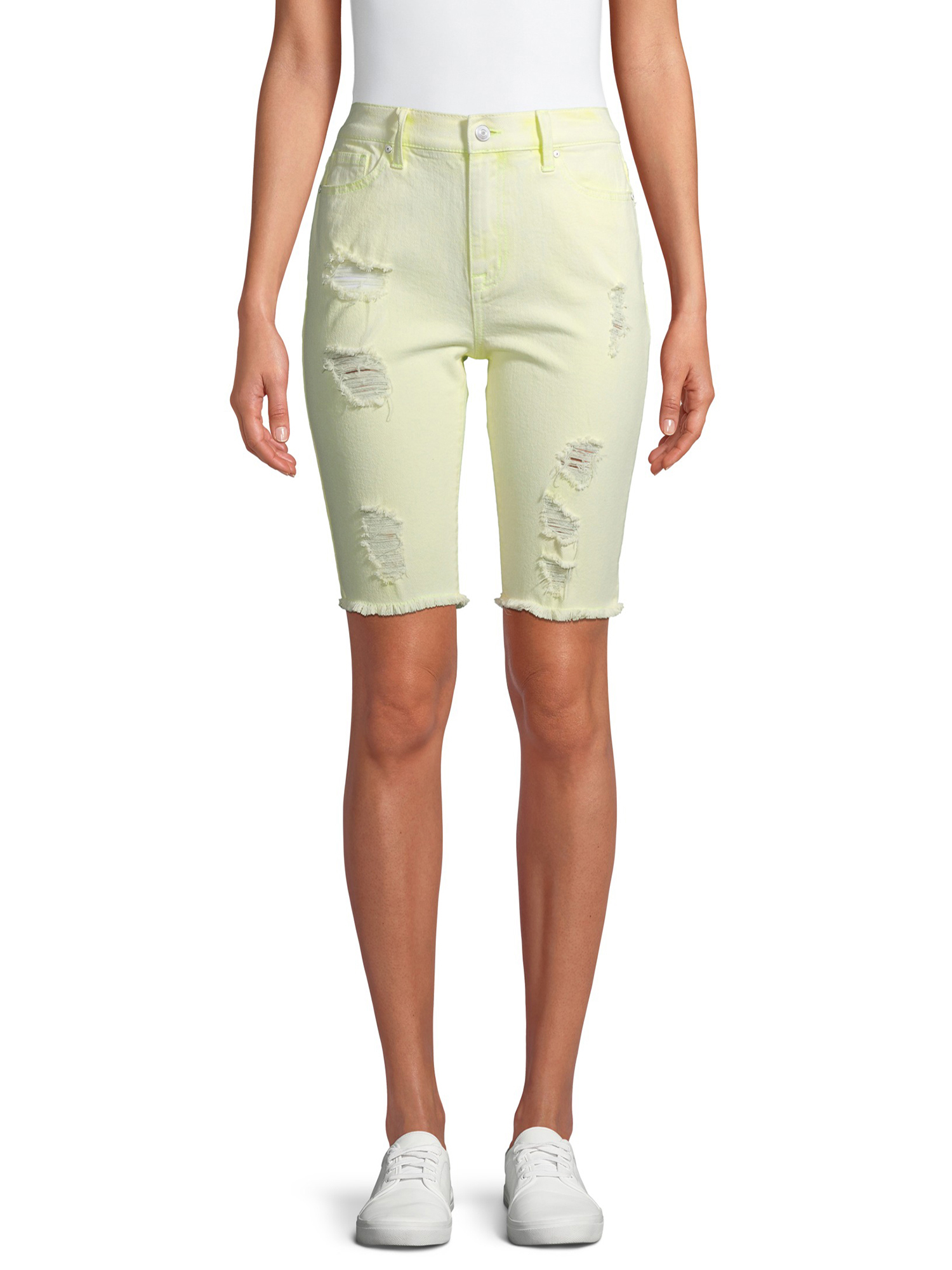 No Boundaries Relaxed Fit High Rise Bermuda Short (Juniors), 1 Count, 1