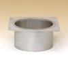 11" Lock-Top Round-Square Adaptor For Round Flue Tiles - DLTRS11