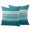 White Teal, variant on Outdoor Pillow Covers 24x24 Set of 2, Blue Ombre Stripes Waterproof Patio Throw Pillow Covers for Couch Sofa Chair, Vintage Gradient Abstract Lines Art Decorative Pillowcases for Throw Pillows