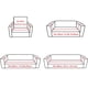thumbnail image 4 of Manta de terciopelo grueso para sofá de 3 plazas con funda de almohada TUNC  Sencillez, 4 of 5
