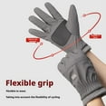 thumbnail image 2 of Fleece Cold-proof Gloves Windproof Touch Screen 5Fingers Cycling Cotton Glo, 2 of 9