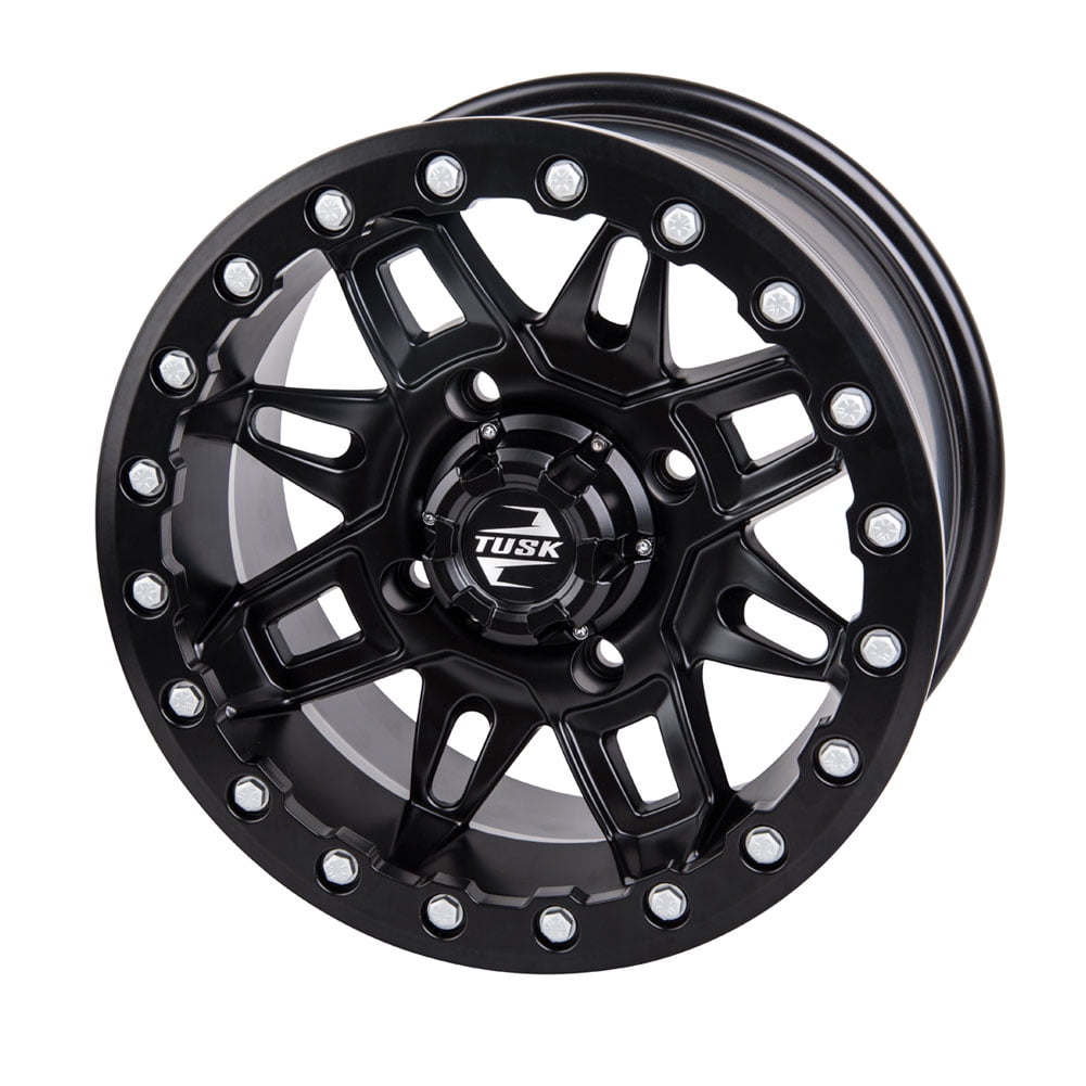 4/137 Tusk Uinta Beadlock Wheel 15x7 4.0 3.0 Gunmetal/Black For Can-Am Maverick X3 Max RS Turbo R 72 Inch 2020-2021 