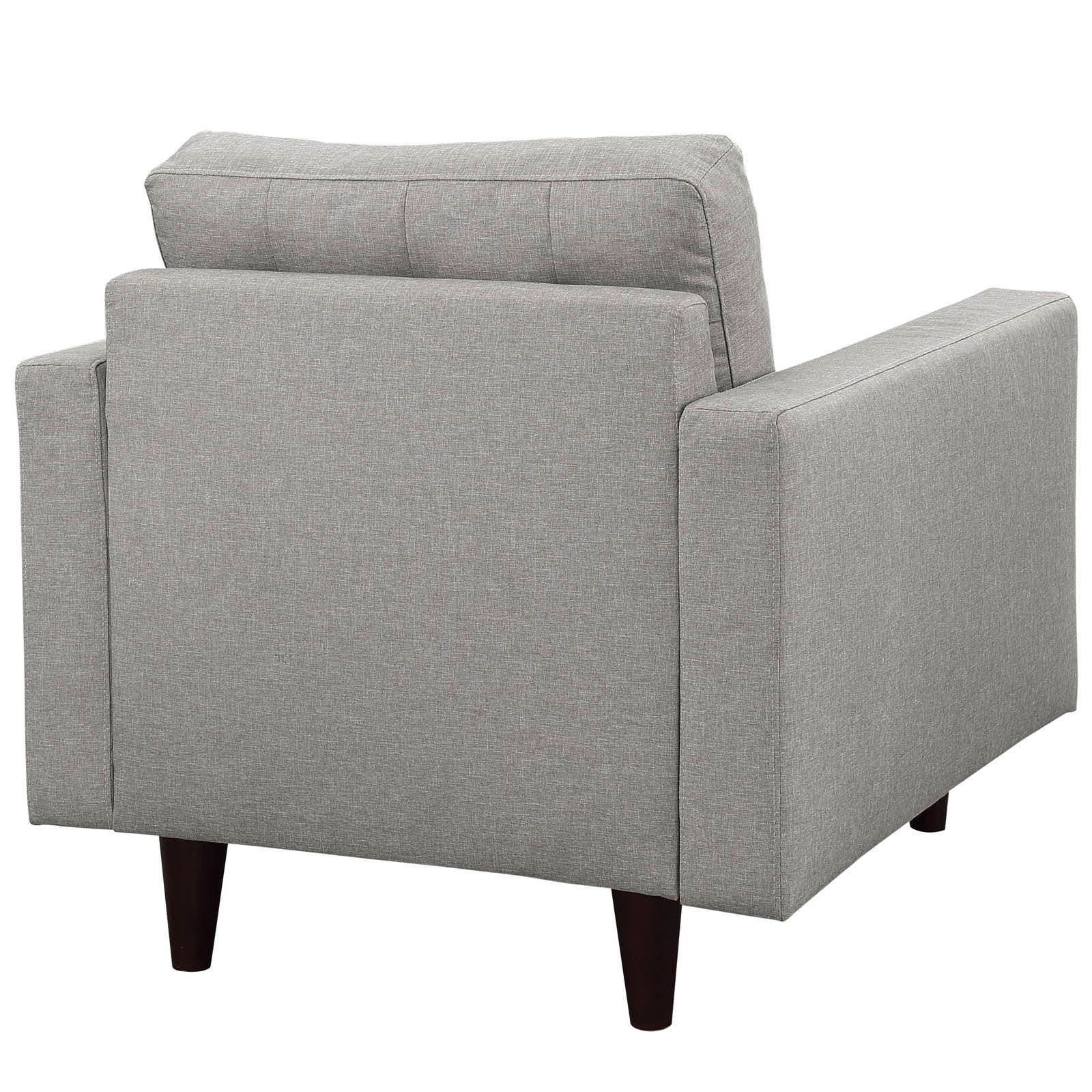 Modway Empress Upholstered Fabric Armchair in Light Gray - image 5 of 5