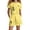 Yellow, variant on MUXiin Girls Outfits Size 10-12 Youth Sets Print Short Sleeved Tops and Shorts Crew Neck Casual Streetwear 2-Piece Set Back To School Clothes for 7-8 Years