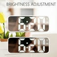 thumbnail image 4 of Bedside Clock USB Mirror Clock Multifunction Clock With Temperature Display LED Clock Large Font Bedside Alarm Clock With Date Display, 4 of 6