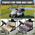 thumbnail image 5 of FUIALDOLG USA Flag Golf Print Universal Golf Cart Seat Covers Club Car Precedent Golfcart Breathable Material Fit Like a Glove for Women Men, Easy to Install, 5 of 8