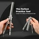 thumbnail image 1 of Xihbxyly Ofertas para mujeres Cuchillo de práctica Peine con cuchilla Herramienta de práctica Peine de práctica para lanzar, 1 of 2